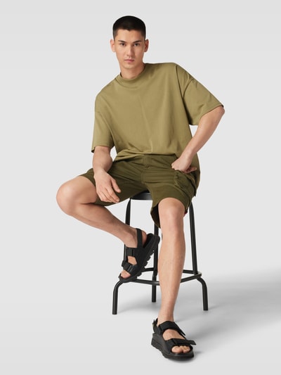 Alpha Industries Bermudas mit Cargotaschen Modell 'CREW' Oliv 1