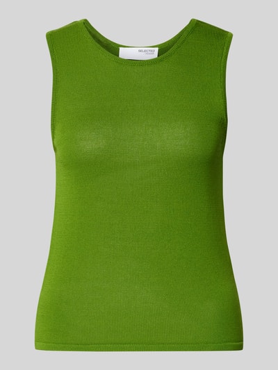 Selected Femme Loose Fit Top aus Viskose-Mix Modell 'MOON' Grass 2