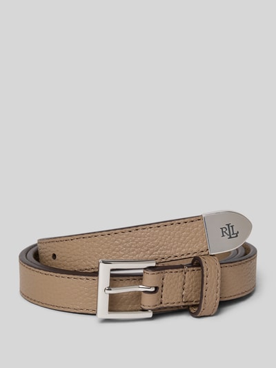 Lauren Ralph Lauren Gürtel aus Rindsleder mit Dornschließe Taupe 1