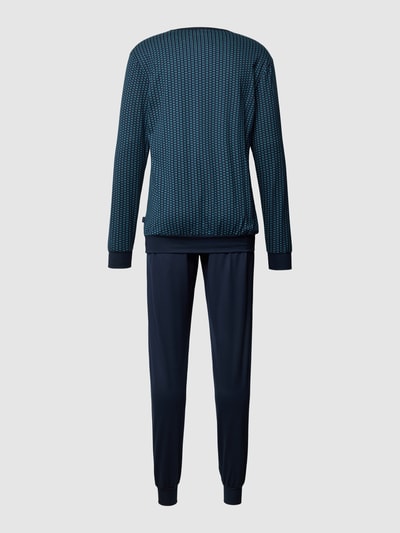 Calida Pyjama mit Allover-Muster Marine 3