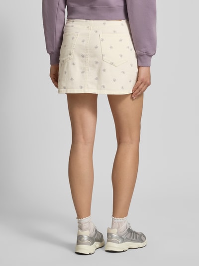 ONLY Ausgestellter Mini-Rock aus reiner Baumwolle Modell 'NAOMI' Offwhite 5