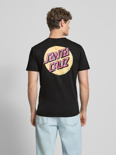SANTA CRUZ T-shirt met labelprint Zwart - 5
