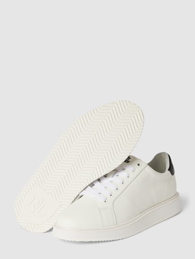 Lauren Ralph Lauren Sneakers met logostitching, model 'ANGELINE' Wit - 4