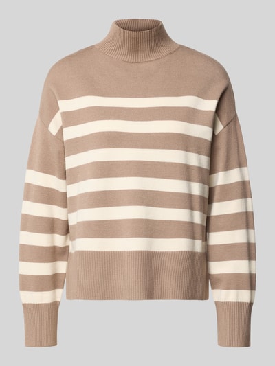 Only Regular Fit Strickpullover aus Viskose-Mix Modell 'BARI' Sand 2