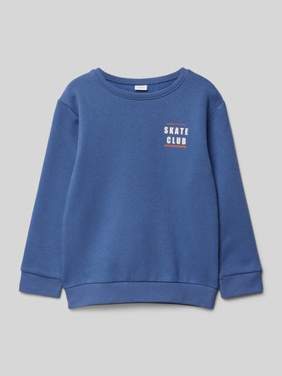 Name It Sweatshirt mit Rundhalsausschnitt Modell 'MOTTO' Blau 1