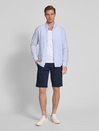 Tom Tailor Denim Regular Fit Bermudas aus Baumwoll-Elasthan-Mix Dunkelblau 1