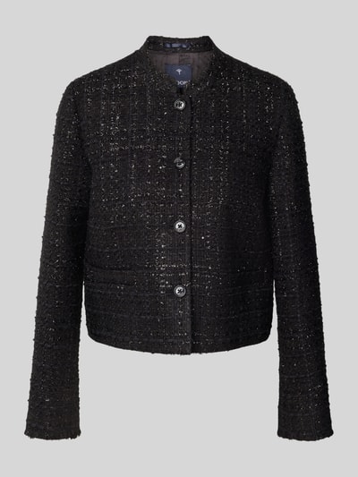 JOOP! Regular fit blazer in bouclélook, model 'Jacy' Zwart - 1