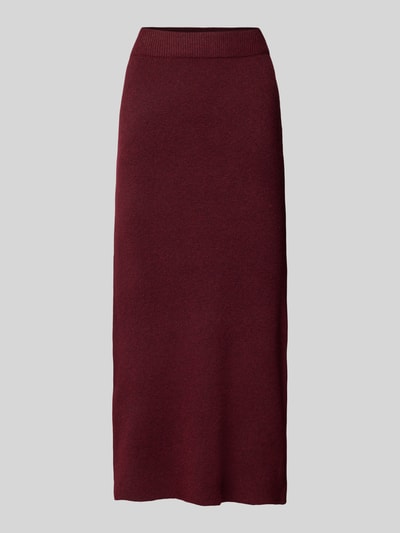 Vero Moda Midi-Strickrock mit Gehschlitz Modell 'WHITNEY' Bordeaux 2