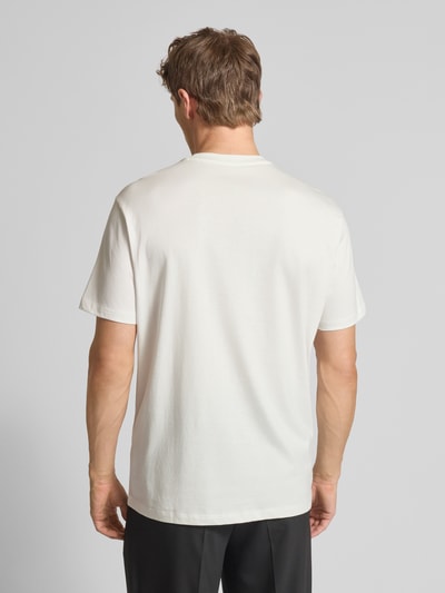 ARMANI EXCHANGE T-Shirt mit geripptem Rundhalsausschnitt Weiss 5