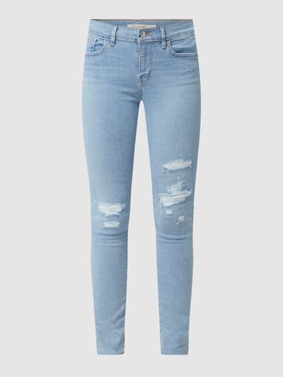 Levi's® Super skinny fit jeans met stretch, model '710' Jeansblauw - 2