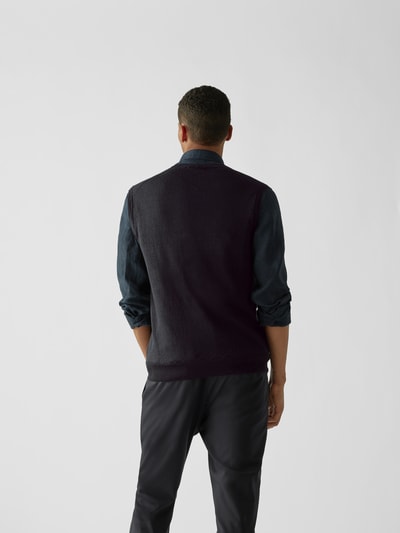 Lardini Pullunder mit V-Ausschnitt Marineblau 5