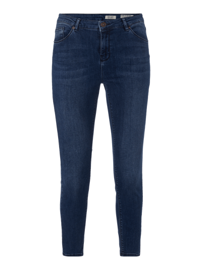 Review Stone Washed Skinny Fit Jeans Dunkelblau 1