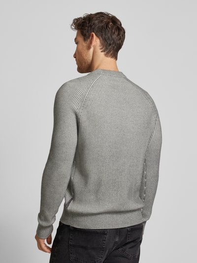 Marc O'Polo Regular Fit Strickpullover aus Bio-Baumwolle-Schurwolle-Mix Anthrazit 5