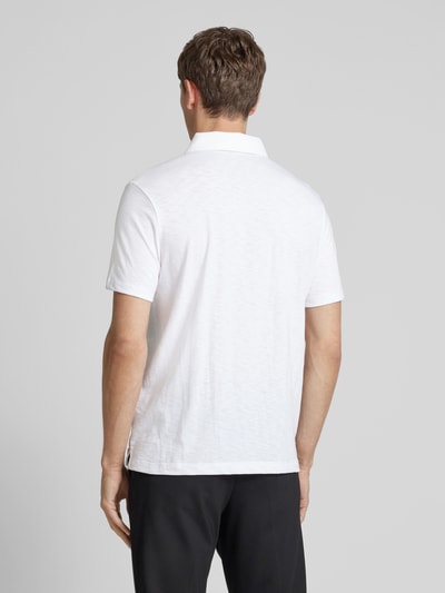 CK Calvin Klein Regular Fit Poloshirt mit Knopfleiste Weiss 5