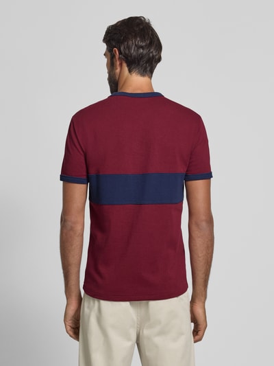 Polo Ralph Lauren T-shirt met labelstitching Bordeaux - 5