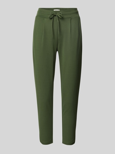 ICHI Spodnie dresowe z elastycznym pasem model ‘KATE’ Khaki 2