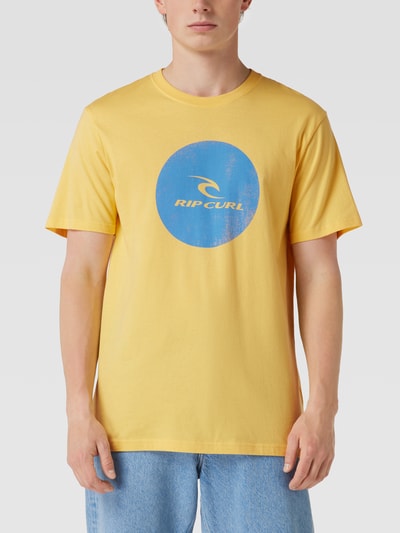 Rip Curl T-Shirt mit Label-Print Gelb 4