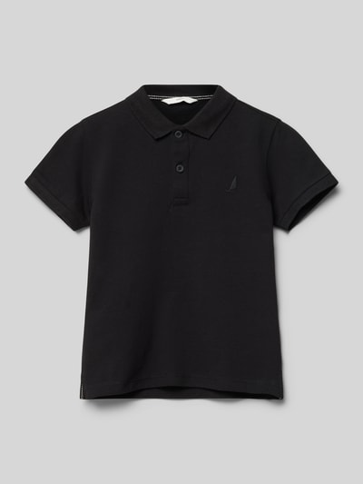 Mango Regular Fit Poloshirt mit Label-Stitching Modell 'javier' Black 1