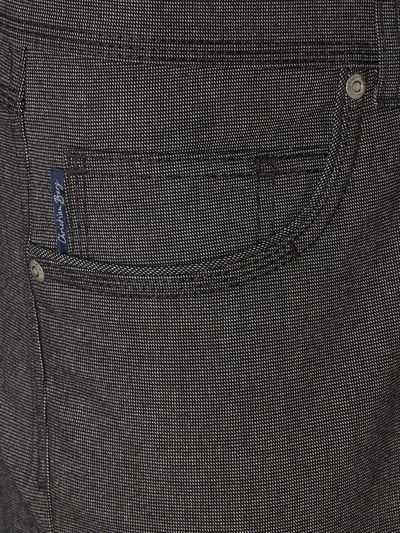 Christian Berg Men Regular Fit 5-Pocket-Hose mit Webmuster Mittelgrau 4