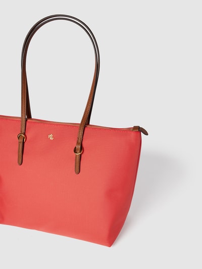 Lauren Ralph Lauren Torba shopper z aplikacją z logo Pomarańczowy 3