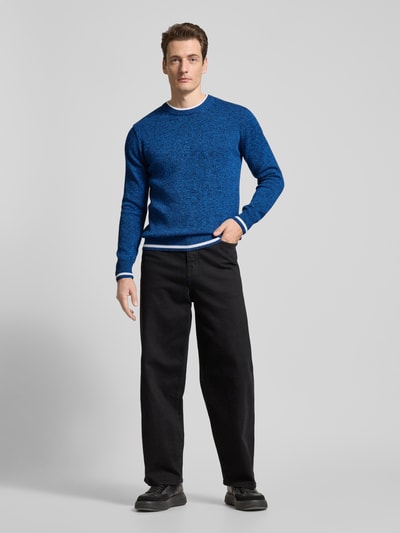 Scotch & Soda Regular Fit Strickpullover mit Label-Detail Royal 1