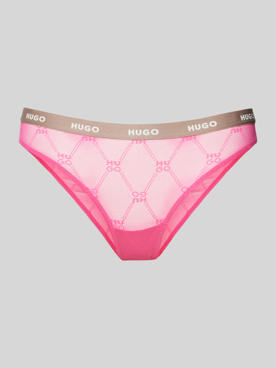 HUGO Slip mit elastischem Label-Bund Modell 'Sporty' Pink 1