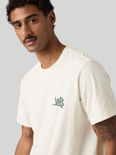 Levi's® Relaxed Fit T-Shirt aus reiner Baumwolle Offwhite 3