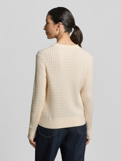 Tommy Hilfiger Slim Fit Pullover aus reiner Baumwolle Ecru 5