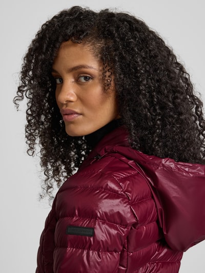 ARMANI EXCHANGE Kurtka puchowa o kroju shaped fit z kieszeniami zapinanymi na zamek błyskawiczny Bordowy 3