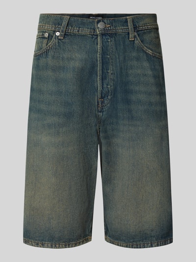 Jack & Jones Korte jeans met 5-pocketmodel, model 'RON' Donkerblauw - 2