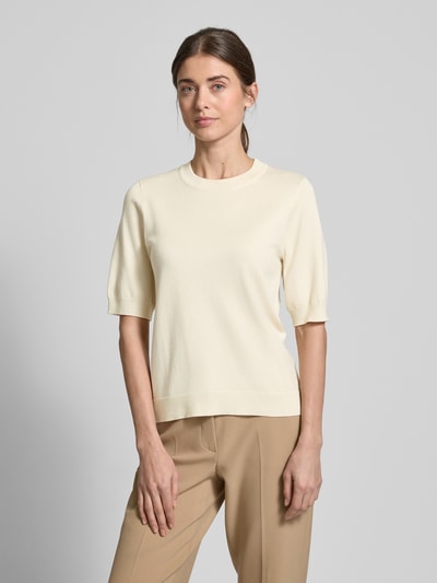 YAS Gebreide pullover met 1/2-mouwen, model 'LENA' Offwhite - 4