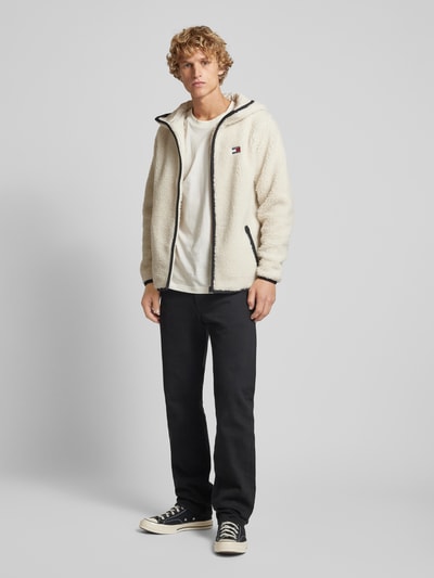 Tommy Jeans Sherpa Jacket mit Label-Patch Beige 1