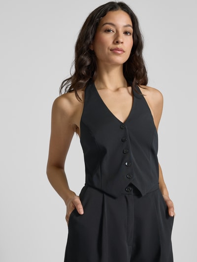 Swing Jumpsuit met halter Zwart - 3