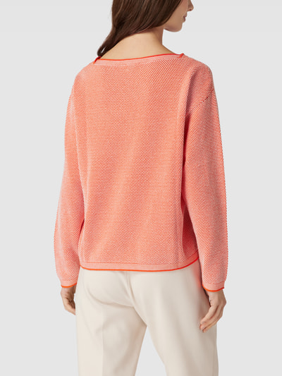 Tom Tailor Gebreide pullover met all-over motief Rood - 5