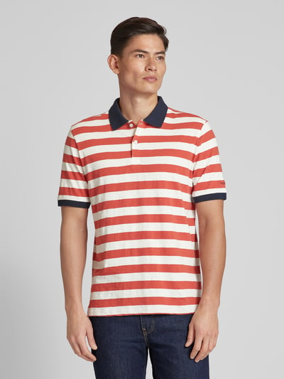 Fynch-Hatton Poloshirt met streepmotief, regular fit Offwhite gemêleerd - 4