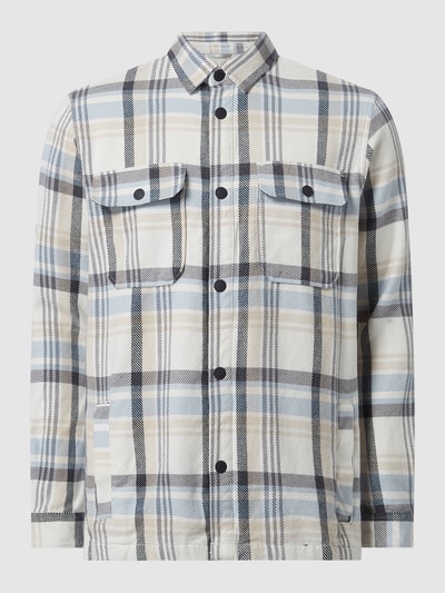 Tom Tailor Denim Relaxed Fit Hemdjacke aus Baumwolle Offwhite 2