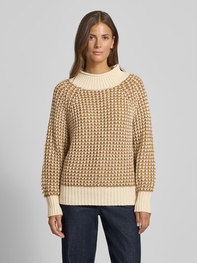 s.Oliver RED LABEL Regular Fit Strickpullover mit Baumwoll-Anteil Beige 4
