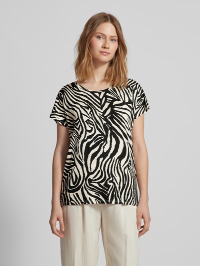 Soyaconcept T-Shirt mit Animal-Print Modell 'Marica' Black 4
