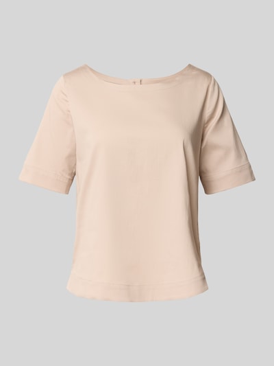 Milano Italy Regular Fit Blusenshirt mit Knopfleiste auf der Rückseite Beige 2