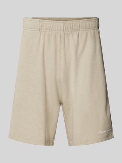 ANOTHER COTTON LAB Relaxed Fit Shorts mit Strukturmuster Offwhite 2