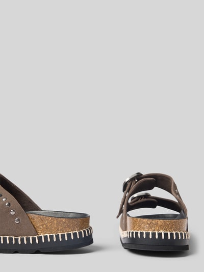 Verbenas Sandalen met doornsluiting, model 'GALATEA' Grafiet - 2