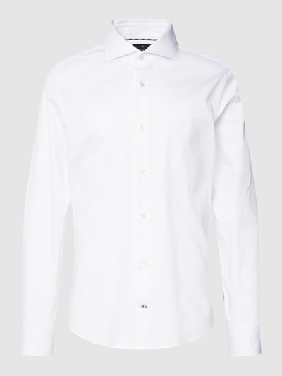 Joop! Slim Fit Slim Fit Business-Hemd mit Haifischkragen Weiss 2