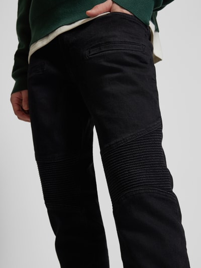 2Y Studios Slim Fit Jeans mit Label-Detail Black 3