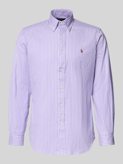 Polo Ralph Lauren Freizeithemd mit Knopfleiste Flieder 2
