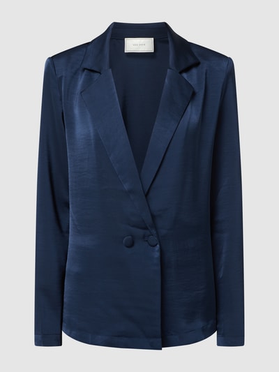 Neo Noir Blazer van satijn, model 'Leelou' Marineblauw - 2