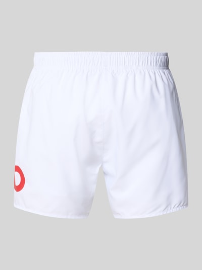 HUGO Badeshorts mit Label Print Modell 'MAKAI' Weiss 3