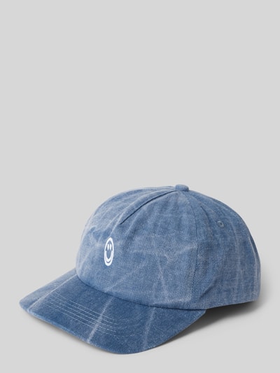 ROTHOLZ Basecap mit Label-Stitching Modell 'Denim Floppy' Blau 1