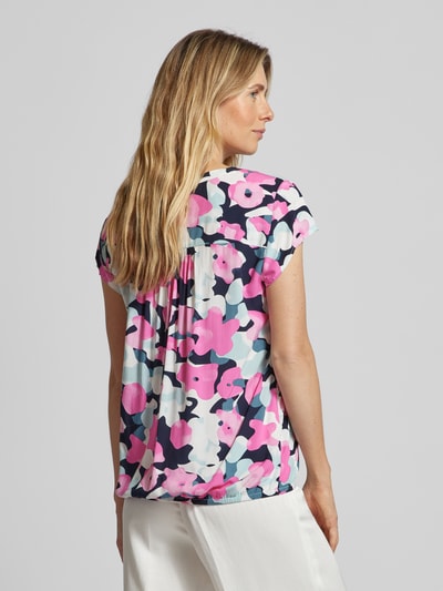 Tom Tailor Bluse mit Tunikakragen Pink 5