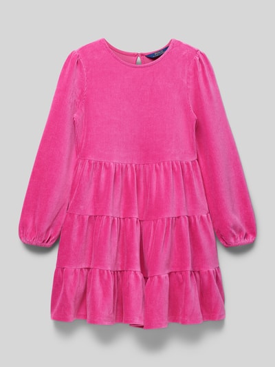 Polo Ralph Lauren Teens Kleid im Stufen-Look Pink 1