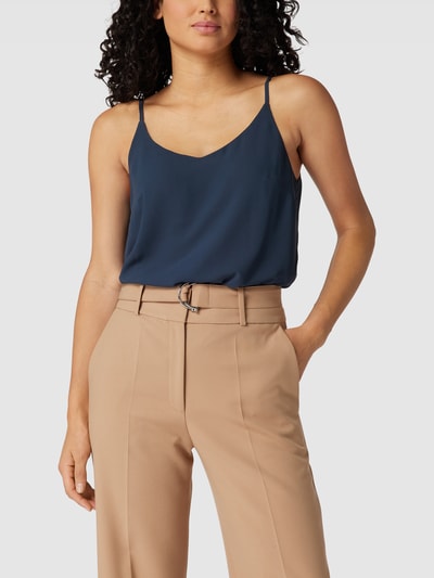 Soft Rebels Blousetop met verstelbare spaghettibandjes Marineblauw - 4